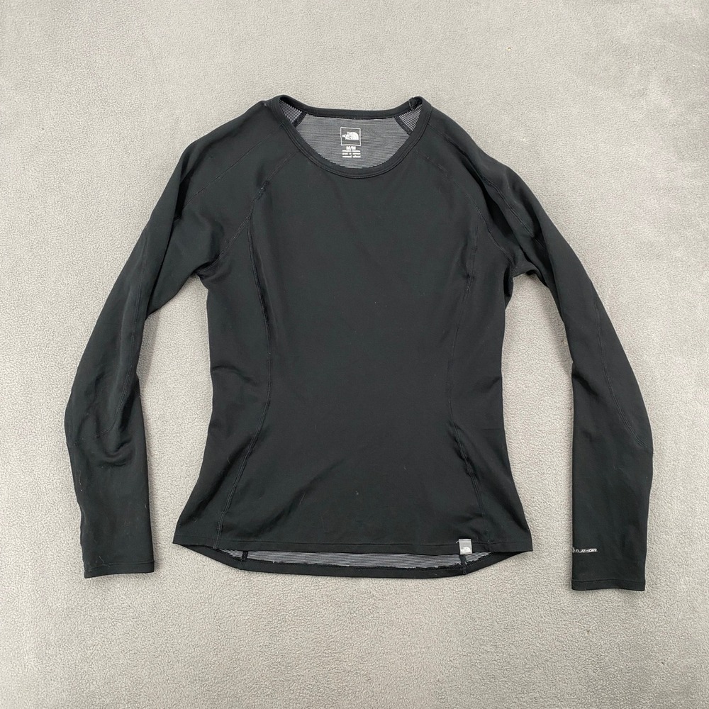 The North Face Womens FlashDry Long Sleeve Base Layer Top Black Size M